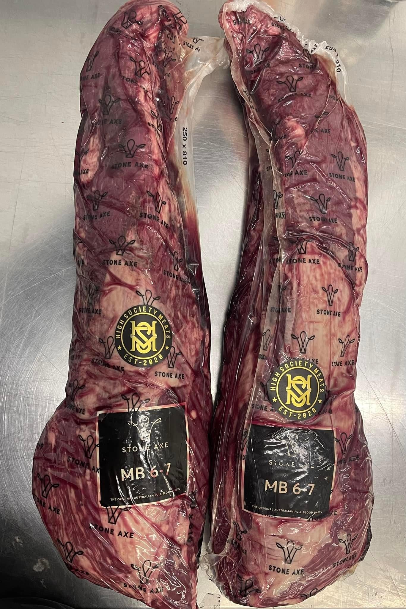 Australian Wagyu Tenderloin Roast | Full Blood | Stone Axe | BMS 6-7