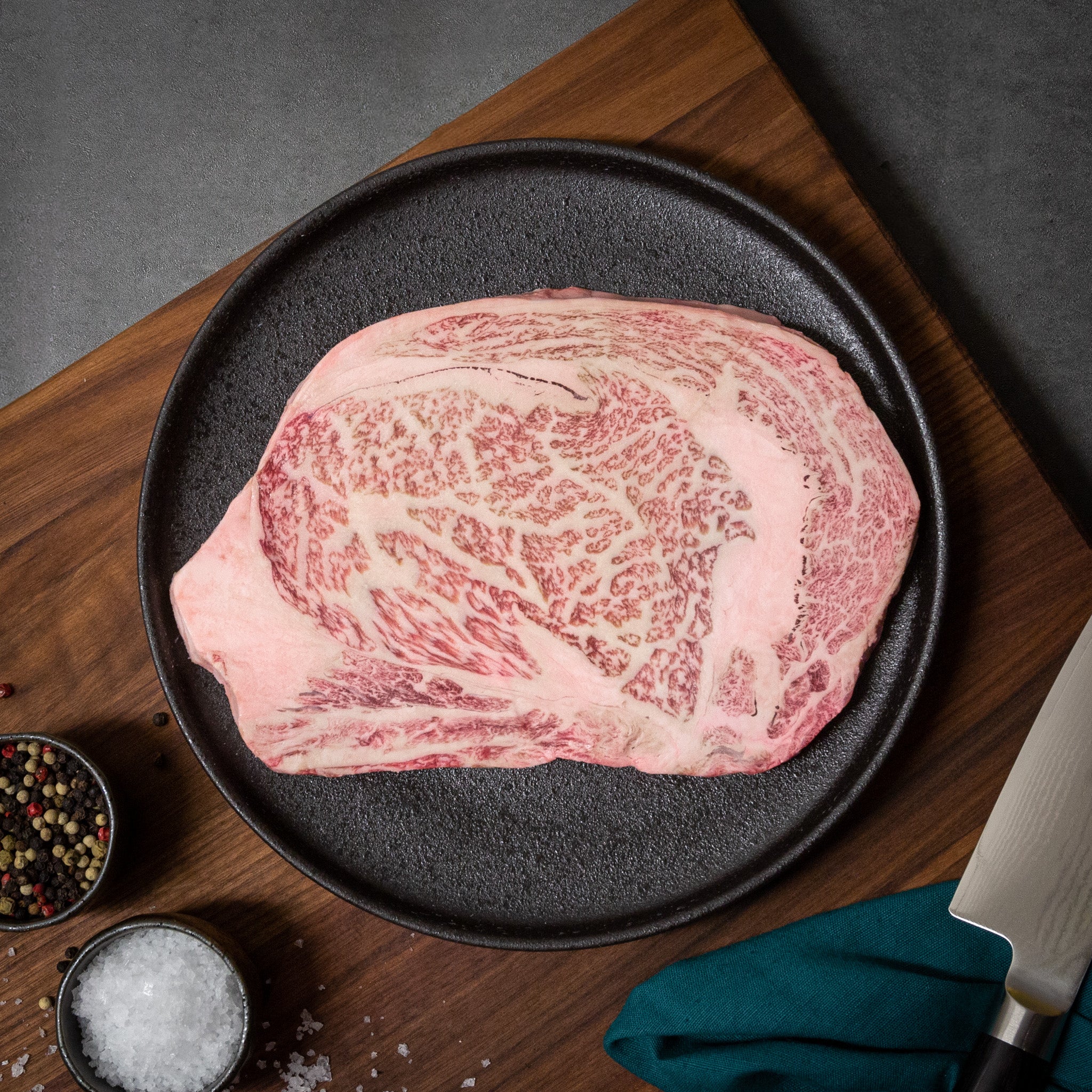 Japanese A5 Wagyu | Hyogo | Wine Fed | Ribeye Steak | BMS 10-11 | 12 oz