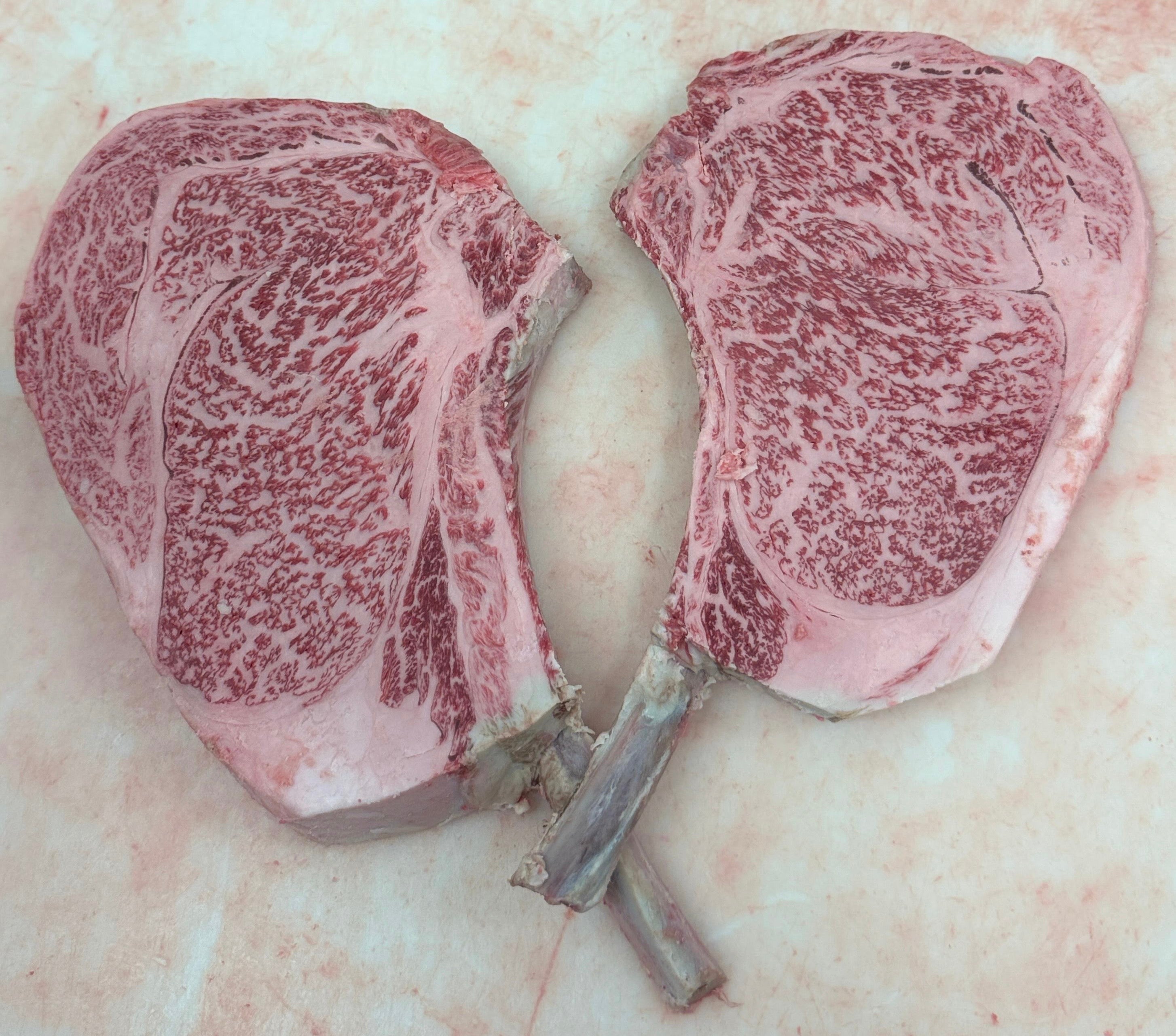 Japanese A5 Wagyu | Kagoshima | Bone-in Ribeye Steak | BMS 8-9