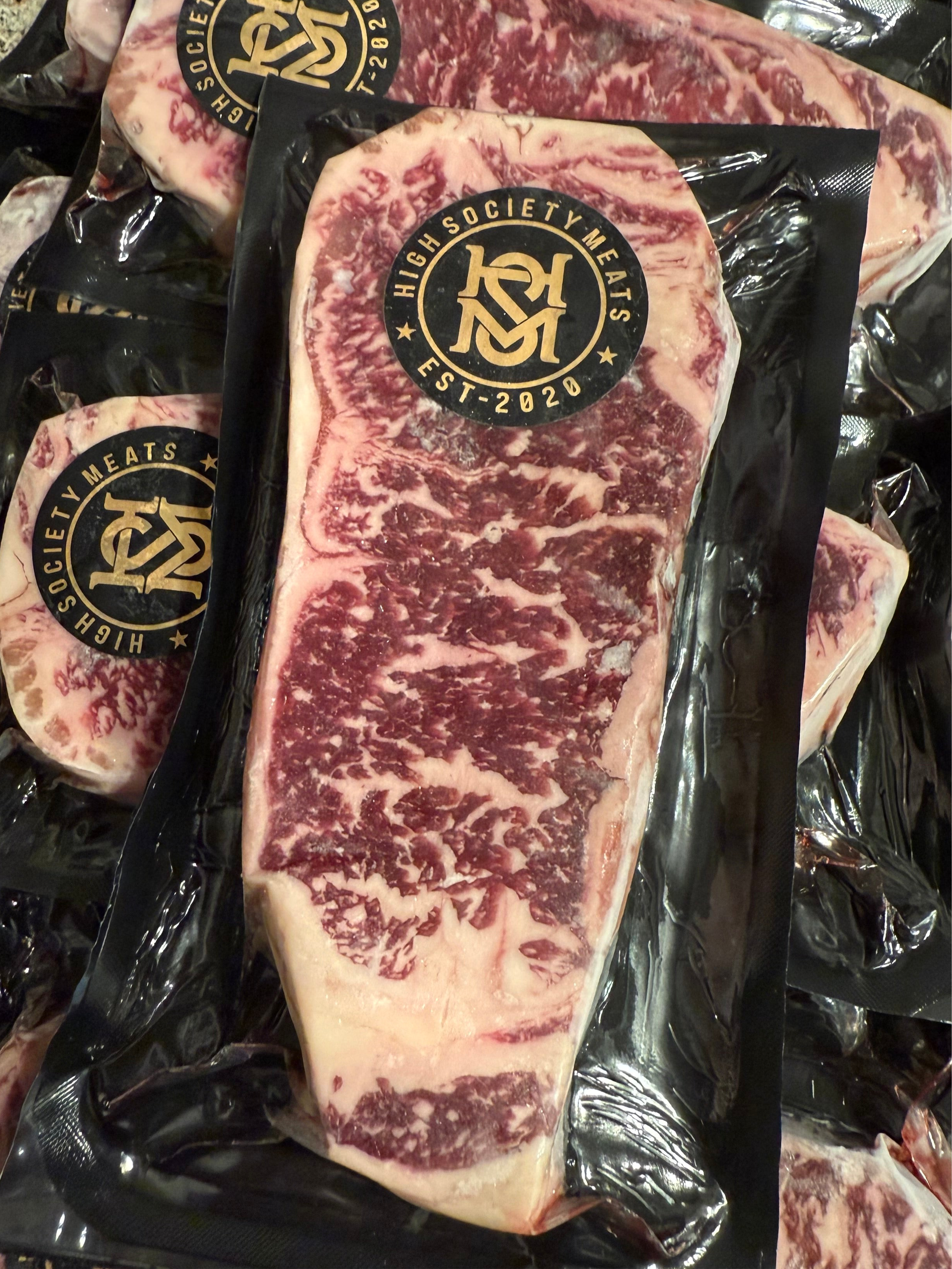American Wagyu New York Strip Steak | Washugyu | BMS 10+ | 12-13 oz