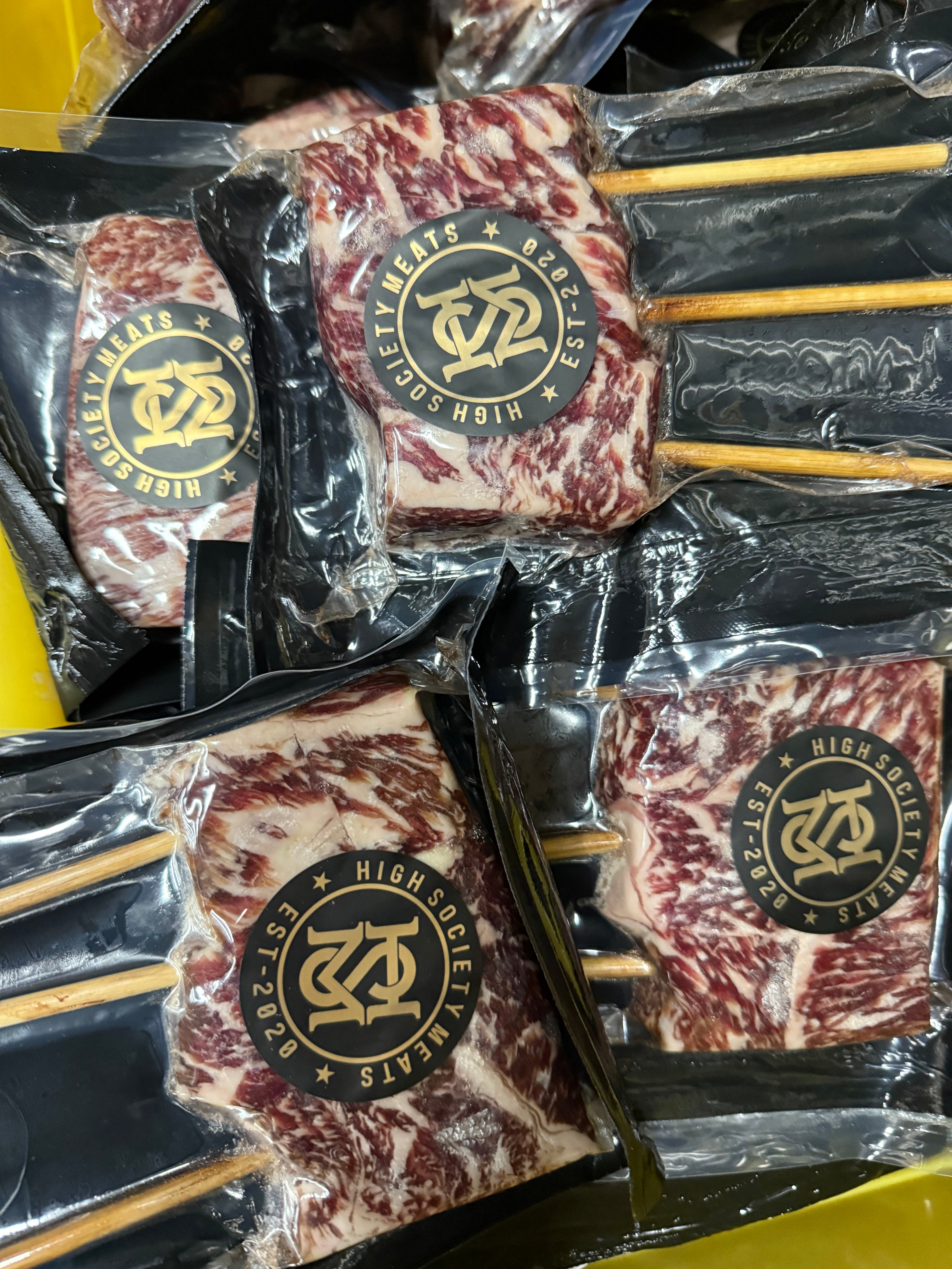 Australian Wagyu New York Strip Skewers | BMS 8-9 | 2-3 Pack | 6 oz