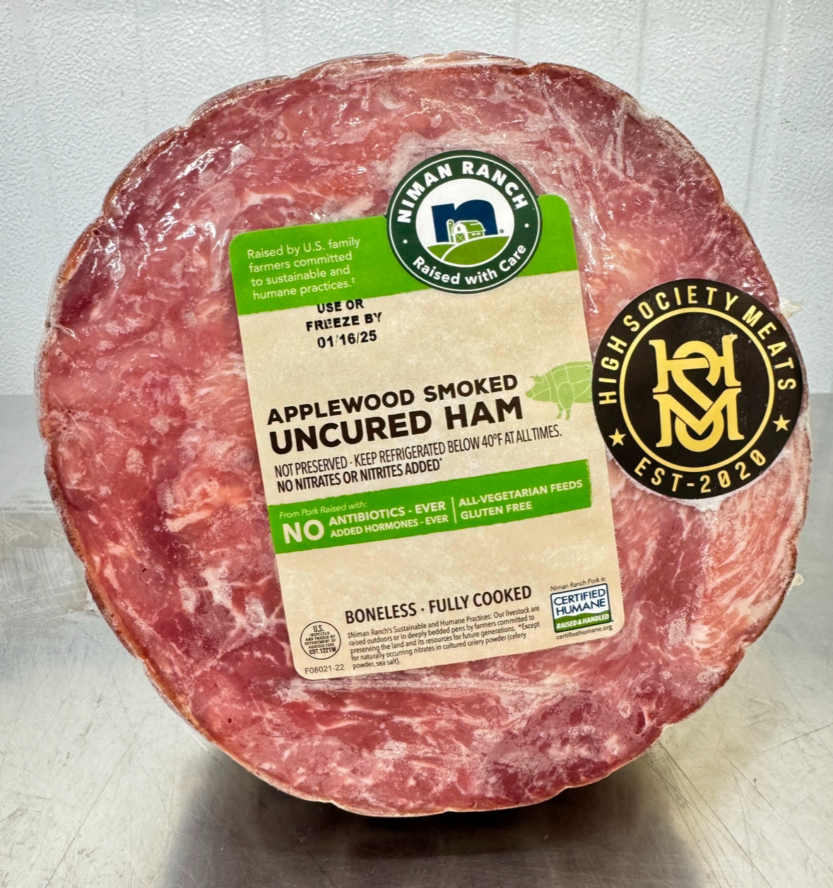 Applewood Smoked Uncured Ham | Niman Ranch | 5 lb