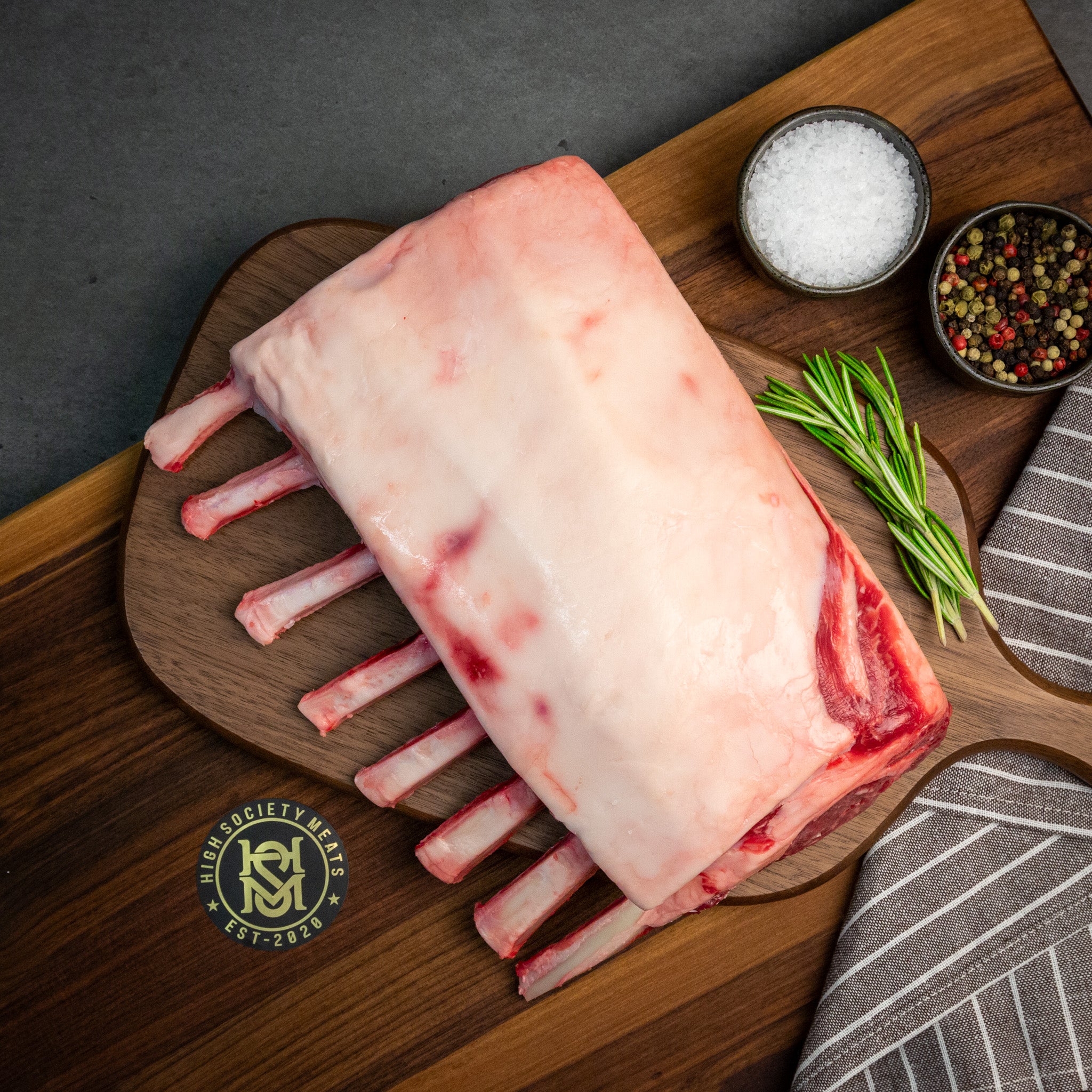 Lamb Rack | Domestic | 8 Bone | Frenched | 3+ lb