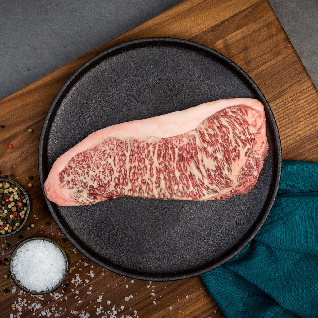 Hyogo Wine Fed A5 Japanese Wagyu NY Strip – High Society Meats