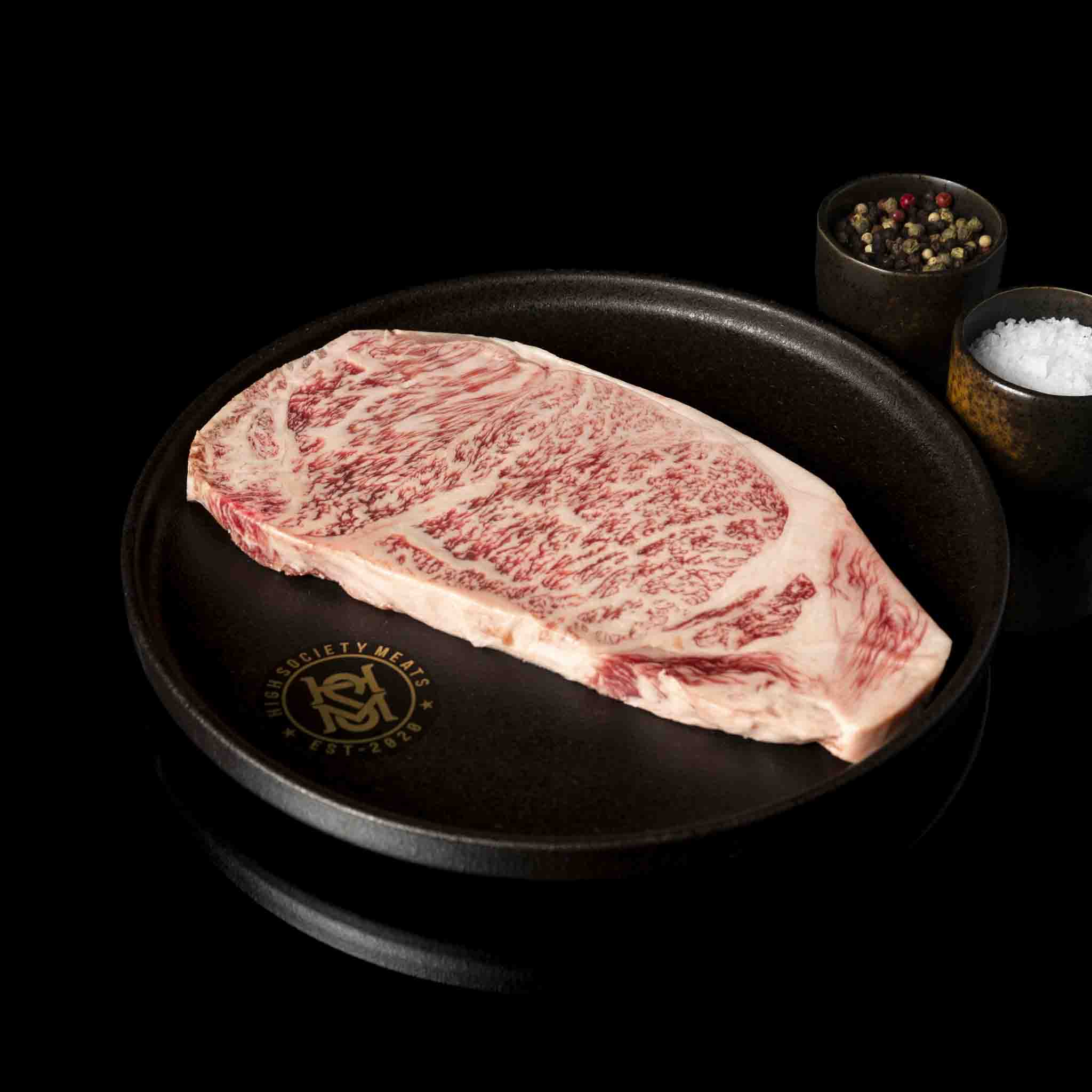 Japanese A5 Wagyu | Hyogo | Wine Fed | New York Strip Steak | BSM 10-11 | 12 oz